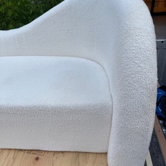 インドアソファ　ソファ　室内　リビング　3人掛け　リビングソファ　ふくよか　１人掛け　３人掛け　広い座面　シェルパ生地　モコモコ　ウレタン充填　柔らか　心地良い　シック　カスタマイズ可能　SNSF-C116の画像