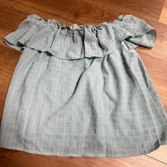 【未使用品】MERCURYDUO 肩出しトップス 水色