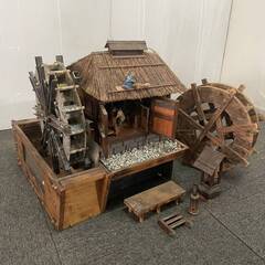ジオラマ　模型　水車小屋