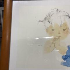 美品　いわさきちひろ　絵画　Cの画像