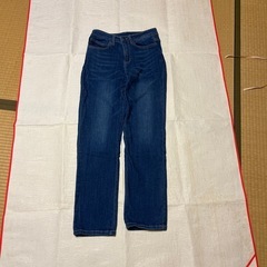 裏起毛ストレートジーンズ