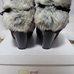 【美品】JERRY BEANS  XL ファーブーツ 黒の画像