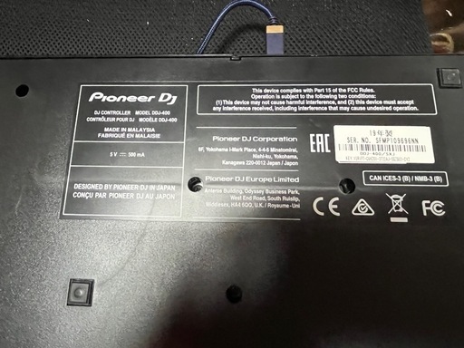 PIONEER DJ 2019  MODEL  DDJ-400  