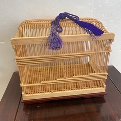 竹細工　虫かご　鈴虫籠（横13cm×縦21cm×高さ16cm）