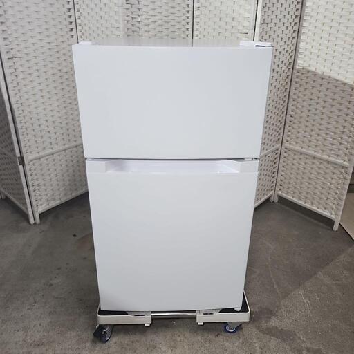 【売却済】アイリスオーヤマ 2ドア冷蔵庫 87L PRC-B092D-W 2023年製　【R6.5月購入通電のみ美品】