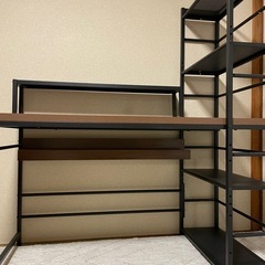 ラック一体型デスク