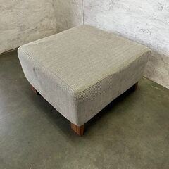 【ジモティ限定特価】 オットマン スツール ファブリック 布張り N0487Gの画像