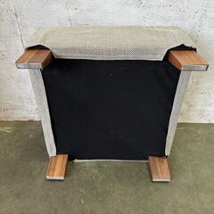 【ジモティ限定特価】 オットマン スツール ファブリック 布張り N0487Gの画像