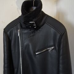 H&M ライダース 防寒ジャケットブラック M ジャンクの画像
