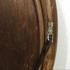 ハート型ミラー ラタン製の画像