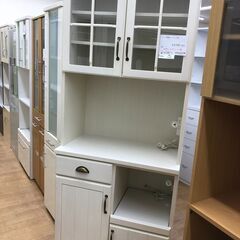 ★ジモティ割あり★ ニトリ　NITORI　にとり 食器棚 白　ホワイト W80×D47×H196 クリーニング済み SJ7890