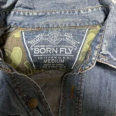 最終特価 BORN FLY　デニムシャツの画像
