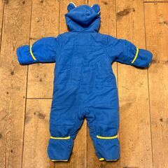 Piccolo ボア耳フード付きカバーオール（ブルー）サイズ80の画像