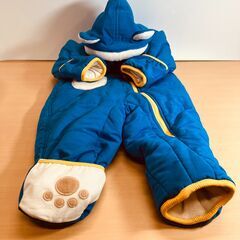 Piccolo ボア耳フード付きカバーオール（ブルー）サイズ80の画像