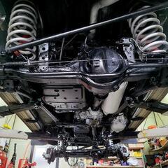 80ランドクルーザー リフトアップ 車検取り立ての画像