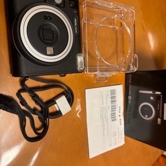 ほぼ新品」Fujifilm instax SQUARE SQ40 黒 箱、説明書、保証書