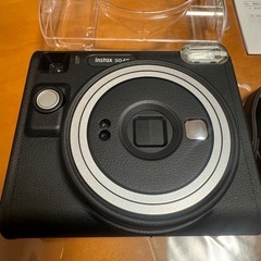 「ほぼ新品」Fujifilm instax SQUARE SQ40 黒　箱、説明書、保証書、クリアケース付