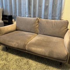 【美品】LOWYA 2人掛けソファ【引き取りのみ】  の画像