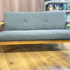 家具 生活家具 karimoku　Chitano　３人掛けソファー　ナチュラル×グレー