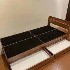 ニトリ　シングルベッドフレームの画像