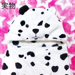 ベビーキッズ　ポンチョ　ブランケット　ダルメシアン　防寒　の画像