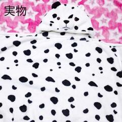 ベビーキッズ　ポンチョ　ブランケット　ダルメシアン　防寒　の画像