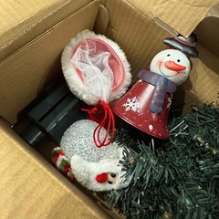 クリスマスツリー 120センチ  飾り・電球付きの画像