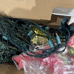 クリスマスツリー 120センチ  飾り・電球付きの画像