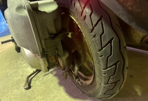 【売約済】実働 BT新品 バリ溝 ホンダ AF67 トゥデイ 4スト バイク 原付 スクーター イエロー