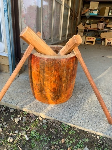 餅つき　きねとうすセット