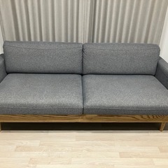 【値下げ】クラッシュゲート　3人掛けソファー　の画像