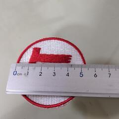 トヨタ 旧ロゴ 刺繍 ワッペン 赤 TOYOTAの画像