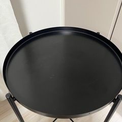 イケア　サイドテーブル　黒　の画像