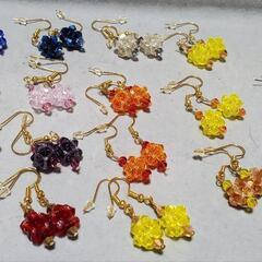 早い者勝ち❗ハンドメイドのピアスかイヤリング(キラキラしてて可愛いですよ)の画像