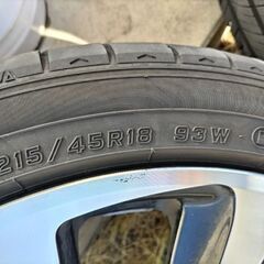 【引取限定】夏用 タイヤホイールセット 215/45R18の画像