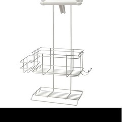 ステンレスシャワーラック2段(スクエア) ニトリの画像