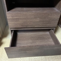 クローゼット　棚　おしゃれ　ブラウン
の画像