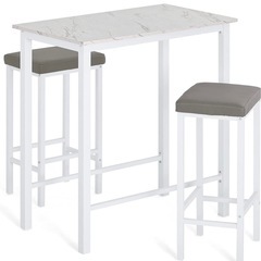 カウンターテーブル＆チェア２脚セットの画像