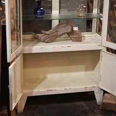 ケビント　ドクターキャビネット　ガラス棚　医療棚　ヴィンテージの画像