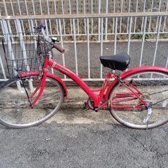 自転車　27インチ軽快自転車　外装6段変速付き　スタイリッシュな...