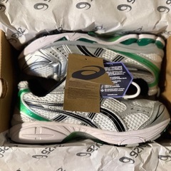 【極美品】asics gel-kayano14【希少サイズ】【25.0cm】アシックス　カヤノ14 白緑の画像