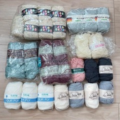 ヴィンテージ 毛糸 30玉 ハンドメイド 本　大量 毛糸玉 毛糸...