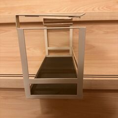 山崎実業(Yamazaki) 戸棚下 調味料ラック ホワイト 約W30.5×D12.5×H18cm タワー tower キッチンラック 吊り下げ 棚 2466の画像