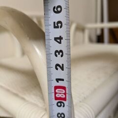 白色　籐チェスト(お話し中)の画像