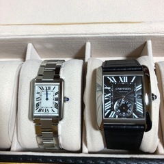 カルティエ　タンクMC、タンクソロ　ペア　極美品