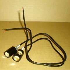 汎用 2個 12V LED ミニ ウインカー 超小型 オートバイ 極小 アンバーの画像