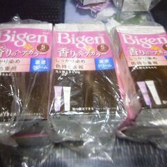 （管理‐１７）Bigen香りのヘアカラー白髪用（ブラウン５）未使用品２箱セットの画像