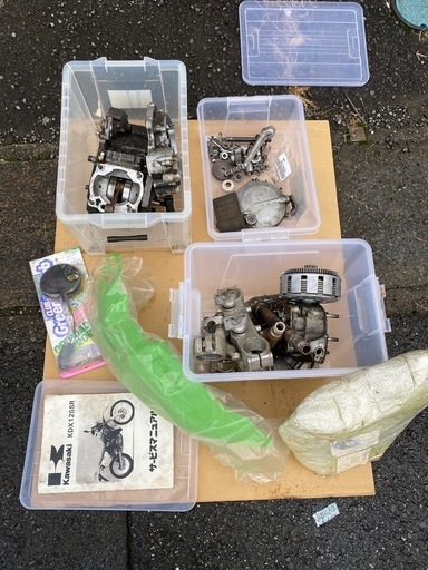 kdx 125 実動　車体　部品取りエンジン2機　その他