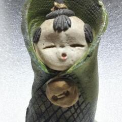 手作り陶器の置物赤子