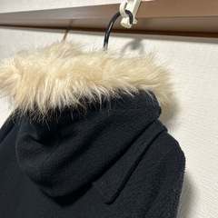 【おしゃれ洗剤で洗濯済】ダッフルコートショートMサイズ （ファー付きフード）の画像